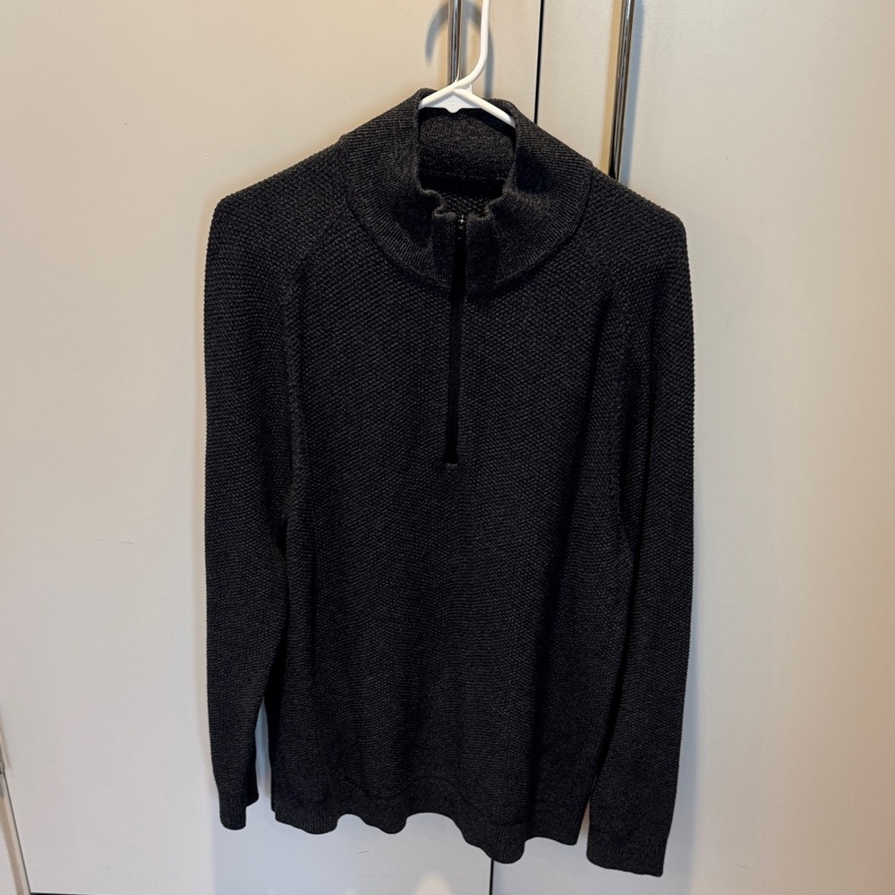 lululemon athletica Men's Dark Gray Zip-Up Sweater